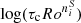 $ \log(\tau_{\mathrm{c}}Ro^{n^{S}_{i}}) $