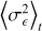 ${\left\langle {\sigma _^2} \right\rangle _t}$