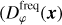 $D_\varphi ^{{\rm{freq}}}\left( {\bf{x}} \right)$