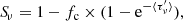 $$ \begin{aligned} {S\!}_{\nu } = 1-f_{\rm c} \times (1-\mathrm{e}^{- \langle \tau^\prime _{\nu } \rangle }), \end{aligned} $$