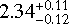 $2.34_{ - 0.12}^{ + 0.11}$