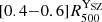 $ [0.4{-}0.6]{R_{500}^{\mathrm{Y}_\mathrm{{SZ}}}} $