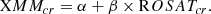 $$ \begin{aligned} \mathrm XMM_{cr} = \alpha + \beta \times \mathrm ROSAT_{cr} . \end{aligned} $$