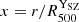 $ x=r/{R_{500}^{\mathrm{Y}_\mathrm{{SZ}}}} $