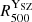 $ {R_{500}^{\mathrm{Y}_\mathrm{{SZ}}}} $
