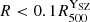 $ R < 0.1{R_{500}^{\mathrm{Y}_\mathrm{{SZ}}}} $