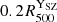 $ 0.2{R_{500}^{\mathrm{Y}_\mathrm{{SZ}}}} $