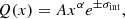 $$ \begin{aligned} Q(x) = A x^{\alpha } e^{\pm \sigma _{\rm int}}, \end{aligned} $$