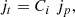 $$ \begin{aligned} j_t = C_i \; j_{p}, \end{aligned} $$