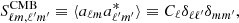 $$ \begin{aligned} S_{\ell m, \ell^\prime m^\prime }^{\mathrm{CMB} } \equiv \langle a_{\ell m} a_{\ell^\prime m^\prime }^* \rangle \equiv C_{\ell }\delta _{\ell \ell^\prime } \delta _{mm^\prime }, \end{aligned} $$