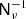 $ {\mathsf{N}}_{\nu}^{-1} $
