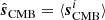 $$ \begin{aligned} \hat{{\boldsymbol{s}}}_{\mathrm{CMB} }&= \langle {\boldsymbol{s}}_{\mathrm{CMB} }^i\rangle \end{aligned} $$