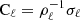 $ \text{C}_{\ell} = \rho_\ell^{-1} \sigma_\ell $