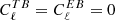 $ C_{\ell}^{TB} = C_{\ell}^{EB}=0 $