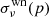 $ \sigma_{\nu}^{\mathrm{wn}}(p) $