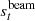 $ s^{\mathrm{beam}}_{t} $