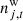$ n^{\mathrm{w}}_{j,{t}} $