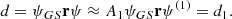 $$ \begin{aligned} d = {\psi _{GS}} \mathbf{r} {\psi } \approx A_1 {\psi _{GS}} \mathbf{{r}} {\psi ^{(1)}} = d_1 . \end{aligned} $$