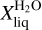 $X_{{\rm{liq}}}^{{{\rm{H}}_2}{\rm{O}}}$