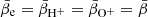 $ \bar{\beta}_{\mathrm{e}}=\bar{\beta}_{\mathrm{H}^+}=\bar{\beta}_{\mathrm{O}^+}=\bar{\beta} $