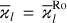${{\bar }_l} = \bar _l^{{\rm{Ro}}}$