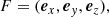 $$ \begin{aligned}&F = (\boldsymbol{e}_x, \boldsymbol{e}_y, \boldsymbol{e}_z), \end{aligned} $$
