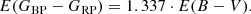 $$ \begin{aligned} E(G_{\rm BP}-G_{\rm RP}) = 1.337 \cdot E(B-V). \end{aligned} $$