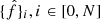 $ \{\hat{f}\}_i, i \in [0, N] $