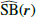 $ \widehat{\mathrm{SB}}(\boldsymbol{r}) $