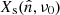 $ X_{\mathrm{s}}(\hat{n},\nu_{0}) $