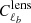 $ C_{\ell_{b}}^{\mathrm{lens}} $