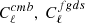 $ C_{\ell}^{cmb},\ C_{\ell}^{fgds} $