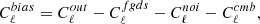 $$ \begin{aligned} C_{\ell }^{bias} = C_{\ell }^{out} - C_{\ell }^{fgds} - C_{\ell }^{noi}-C_{\ell }^{cmb}, \end{aligned} $$