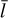 ${\bar l}$