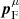 $ {\boldsymbol{p}}_{\mathrm{F}}^{\mu} $