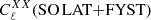 $ C_{\ell}^{XX}(\mathrm{SO\,LAT{+}FYST}) $