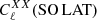 $ C_{\ell}^{XX}(\mathrm{SO\,LAT}) $