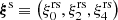 $ \boldsymbol{\xi}^{\rm s}\equiv\left(\xi^{\rm rs}_0, \xi^{\rm rs}_2, \xi^{\rm rs}_4\right) $