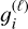 $g_i^{\left( \ell \right)}$