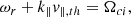 $$ \begin{aligned} \omega _{r}+k_{\parallel }v_{\parallel ,th}=\Omega _{ci} ,\end{aligned} $$