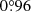 $ 0{{\overset{\circ}{.}}}96 $