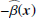 $ -\widehat\beta (\boldsymbol{x}) $