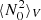 $ \langle N_0^2\rangle_V $