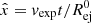 $ \hat x=v_{\mathrm{exp}}t/R^0_{\mathrm{ej}} $