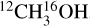 $^{12}{\rm{CH}}_3^{16}{\rm{OH}}$