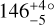 $146_{ - 5}^{ + 4}^\circ $