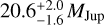 $20.6_{ - 1.6}^{ + 2.0}{M_{{\rm{Jup}}}}$
