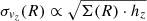$ \sigma_{v_{z}}(R) \propto \sqrt{\Sigma(R)\cdot h_z} $