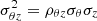 $ \sigma^2_{\theta z} = \rho_{\theta z}\sigma_\theta\sigma_z $