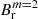 $ B_{\mathrm{r}}^{m=2} $